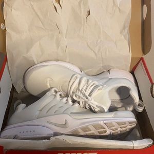 Nike Air Presto Triple White Shoes. Size 10.